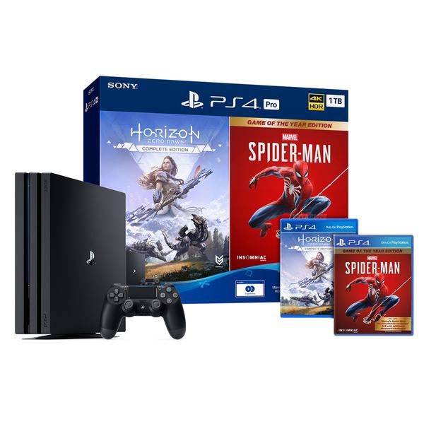 PS4 CONSOLE 1TB PRO (JET BLACK) CUH-7218B B01 REG.3 HORIZON